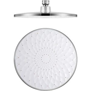 Shower Head, Round 9 Inch Fixed Shower Head abs Rain Shower Head Water Saving High Pressure Rain Shower Head, G1/2' Connection - Alwaysh
