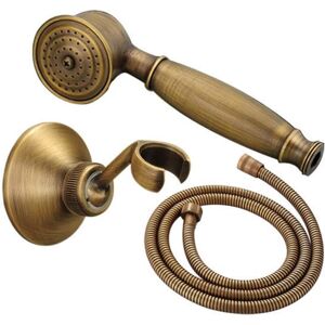 Alwaysh - Shower Set,Antique Brass Shower System Set,With Shower Holder and 1.5M Shower Hose (Antique Shower Set)