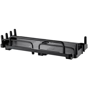 Telescopic Shower Shelf No Drilling 28-44cm, Hanging Bathroom Shelf, Storage Rack for 18-26mm Shower Rod (Black) - Alwaysh