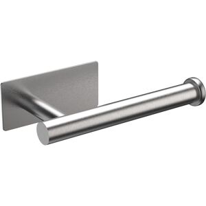 ALWAYSH Toilet Paper Holder, Wall Mounted Toilet Paper Holder, 304 Stainless Steel Toilet Roll Holder, No Drilling 3M Self-Adhesive Toilet Paper Holder, Gray