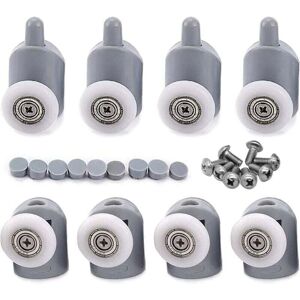 Linghhang - AlwaysH 8 Pcs 23mm Roller Roller Caster Wheel for Shower Door, Bathroom Sliding Door Rollers