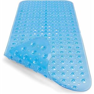 SHINING HOUSE AlwaysH Non-Slip Bath Mat Extra Long Shower Mat Kids Bath Mat with Suction Cup Machine Washable Anti Mildew Antifungal, Latex Phthalates Free (100 x