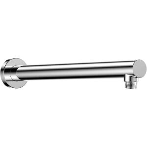 Shower Arm, Wall Mounted Shower Arm 40cm Stainless Steel Round Shower Extension for Rain Shower Head, Polished Chrome Finish - Alwaysh