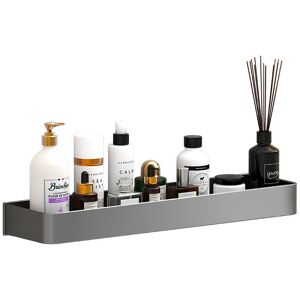 ALWAYSH Shower Shelf, Shower Storage Without Drilling, Aluminum Bathroom Basket, Gray Shower Storage, Shower Shampoo Holder, Shelf Without Drilling 30cm