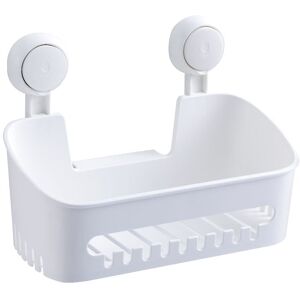 Shower Shelf Suction Cup Caddy Removable Shower Basket No Drilling for Bathroom Kitchen Storage Basket for Shampoo Conditioner Soap - White - Alwaysh