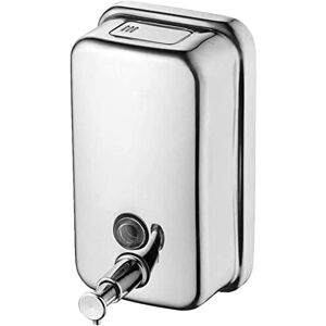 ALWAYSH Soap Dispenser, Stainless Steel Manual Wall Mounted Soap Dispenser, Commercial Soap Dispenser for Bathroom Kitchen Market Hotel Restaurant (500ml)