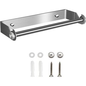 ALWAYSH Swivel Paper Towel Holder, Self-Adhesive Paper Towel Holder, Paper Holders Without Drilling, Wall Mounted Toilet Paper Holder Bathroom or Kitchen,