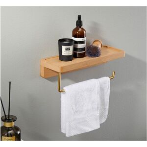 ALWAYSH Toilet Paper Holder,Double Installation Solid Wood Beech Toilet Paper Holder Wall Mounted Self-adhesive Rounded Corners Paper Roll Holder Decor for