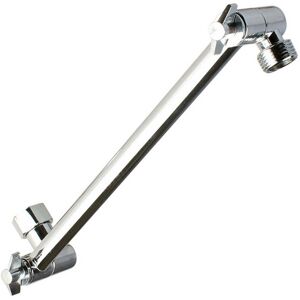 Adjustable Shower Head Extension Arm - 11 Inch Brass Shower Arm Extension Hardware - Alwaysh