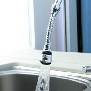Alwaysh - Kitchen Faucet Extension 360° Rotating Faucet Aerator 2 Pieces Universal Faucet Extension Nozzle Water Saving Spray Modes Anti-Splash