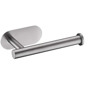 ALWAYSH Toilet Paper Holder, Wall Mounted Toilet Paper Holder, 304 Stainless Steel Toilet Roll Holder, No Drilling 3M Self-Adhesive Toilet Paper Holder, Gray
