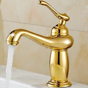 Erhope - Antique black faucet with single handle brass bathroom faucets hot and cold water basin faucet