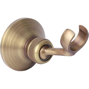 Cyslmuk - Antique Brass Electroplating Wall Mounted Shower Head Holder Base Bracket Fixed Seat Hotel Bathroom Accessory