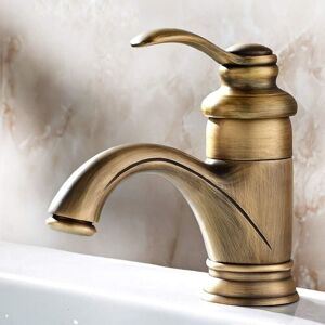 TINOR Antique Retro Bath Faucet European Basin Hot and Cold Bathroom Sink Mixer Tap Bronze Finish Jugs Vintage Spray Drawing Balcony Bar Toilet Hand Wash