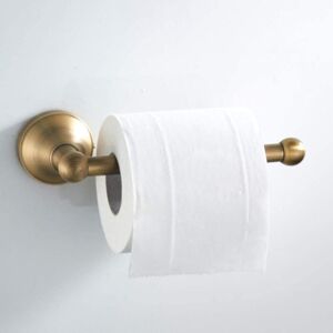 Ccykxa - Antique Toilet Paper Holder Kitchen Paper Bar Brass Bathroom and Kitchen Wall Mounted Toilet Roll Holder, Brushed Bronze