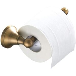 BEIJIYI Antique toilet paper holder, kitchen paper holder bar, wall-mounted toilet paper holder for bathroom and kitchen in brass, brushed bronze