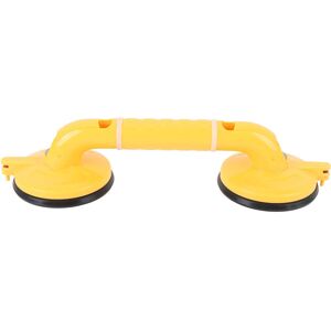 GROOFOO Bath Grab Bar Strong Suction Cup Anti Slip Shower Handle Shower Bar with Luminous Circles for Elderly Yellow 39cm