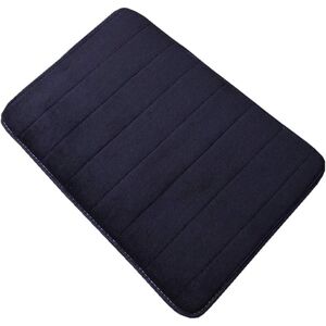 IKODM Bath mat absorbent and non-slip shower mat washable bath mat, fluffy and soft comfort bath mat bathtub mat black, 50x80cm