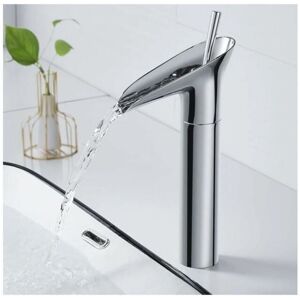 Cyslmuk - Bathroom Faucet, Bathroom Faucet Single Lever Chrome Retro Basin Mixer Tap Bathroom Mixer Tap, Brass Counter Top Basin Faucet Hand Wash