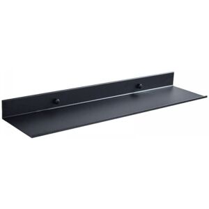 Cyslmuk - Bathroom Shelf, Black Bathroom Shelf Aluminum Space Saving Floating Shelves Storage Rack Dressing Table Wall Mounted Shelf,40cm