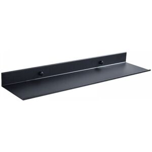 Cyslmuk - Bathroom Shelf, Black Bathroom Shelf Aluminum Space Saving Floating Shelves Storage Rack Dressing Table Wall Mounted Shelf,50cm