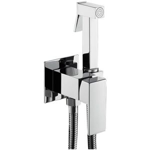 Cyslmuk - Bathroom shower set, complete bathroom hygiene set with shower, holder and three-way tap, chrome