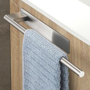 Linghhang - Bathroom Towel Holder No Drilling, Adhesive Towel Rack Wall Mounted Towel Holder, Stainless Steel Towel Holder, Towel Rail Holde