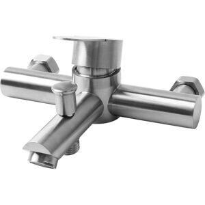 IKODM Bathtub mixer, bathtub faucet, bathtub mixer, wall-mounted bathroom faucet with 2 exposed outlets