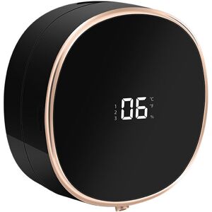 Cyslmuk - Black 300ml Wall Mounted Automatic Foaming Soap Dispenser, Refillable, 3 Settings, Temperature Sensing