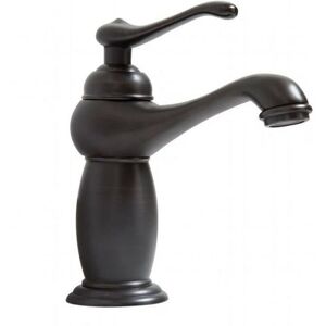 Cyslmuk - Black Brass Ceramic Basin Faucet, Retro Hot and Cold Basin Faucet, Bathroom Countertop Sink-Vanity Sink Faucet