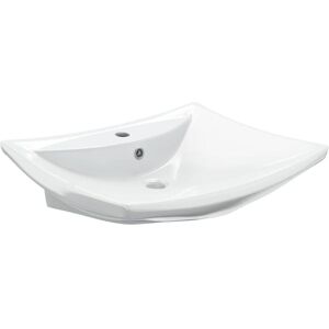 Vidaxl - Luxury Ceramic Basin Rectangular with Overflow & Faucet Hole