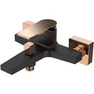 Invena - Black/Rose Gold Bathtub Mixer Tap Wall Mounted Shower Outlet