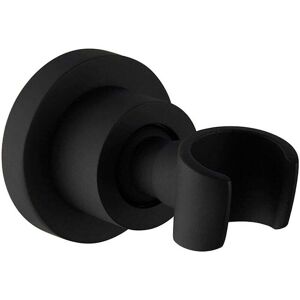 Linghhang - Black Shower Bracket Stainless Steel Shower Head Holder Wall Mount 360° Rotatable Handheld Shower Head Holder,Round
