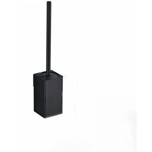 CYSLMUK Black) Space Aluminum Wall Mounted Square Toilet Brush Holder 1 Brush Head, 34.5x8x8cm