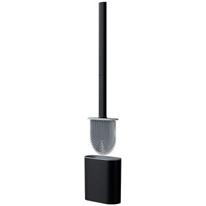 YMYNY Black Toilet Brush, Toilet Brush, Silicone Toilet Brush for Hanging, Toilet Brush and Holder, Silicone Toilet Brush with Water Filter Base and