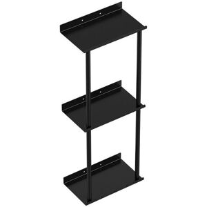 LINGHHANG (Black)Wall Mounted Towel Rack,Bathroom Towel Rack,Practical Bathroom Towel Holder,Bathroom & Kitchen Towel Holder,with 3 Hooks,for