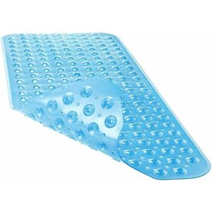 CYSLMUK Blue Bathtub Shower Mat 59x34cm, Non-Slip Extra Large Bathtub Mat with Suction Cups, Machine Washable Bathroom Mat with Drainage Holes
