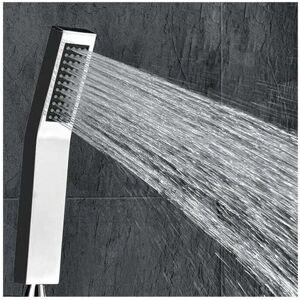 YMYNY Brass Shower Head, High Pressure, L-Style, Chrome Finish (Water Saving Shower Head without Hose) mumu