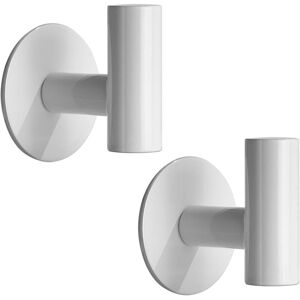 Ccykxa - 2 Pcs Self Adhesive Hook sus 304 Stainless Steel Bathroom Towel Holder, Self Adhesive Wall Mount No Drilling Anti-Rust for Keys Kitchen