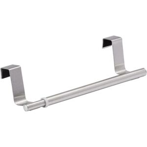 CCYKXA 3-piece Telescopic Hanging Towel Rack - Extendable, Stainless Steel, 22.5-35.5 x 8.2 cm, Matte Silver