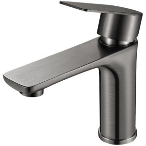 Ccykxa - Basin Mixer Tap - Single Handle Bathroom Faucet, Low Noise Ceramic Pull Down Basin Faucets, Stainless Steel, Silver