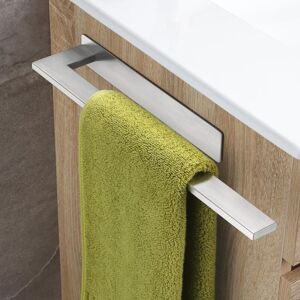 CCYKXA Bathroom Towel Holder No Drilling, Adhesive Towel Rack Wall Mounted Towel Holder, Stainless Steel Towel Rack, Towel Rail Holder Brushed Silver