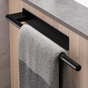 Ccykxa - Bathroom Towel Holder Without Drilling (Black)