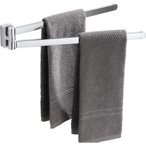 Ccykxa - Stainless Steel Chrome Swivel Towel Rack with 2 Swivel Bars
