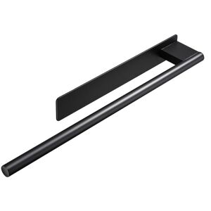 Ccykxa - Bathroom Towel Holder Adhesive Towel Rack No Drilling Wall Mounted Self Adhesive Single Arm Towel Holder Stainless Steel Matte Black for