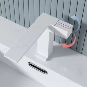 Tonchean - Chrome Bathroom Faucet Two Way Basin Mixer Tap for Bathroom Brass Basin Faucet Modern Faucet