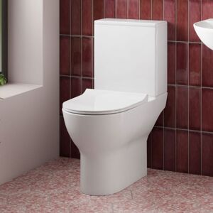 VODA Compact Rimless Close Coupled Pan, Cistern & Soft Close Seat - TOILETSET5