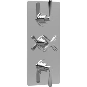 Balterley - Connect Triple Concealed Crosshead Thermostatic Shower Valve (2 Outlets) - Chrome
