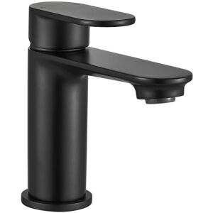 Balterley - Contemporary Bathroom Round Mono Basin Mixer Tap with Waste - Black