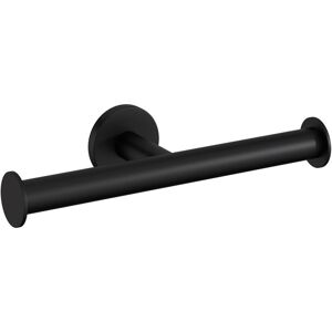Architect Sp Double Toilet Roll Holder Matte Black Metal Bathroom Accessory - Cosmic